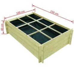 VidaXL Plantenbak Verhoogd 150x100x40 Cm Geïmpregneerd Hout -Modern Home Shop 0fe1154a7eec43948155429a1b697853