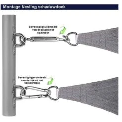 Nesling Coolfit 3.6x3.6x3.6m Navy Blauw -Modern Home Shop 1000006858 0110