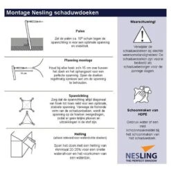 Nesling Coolfit 3.6x3.6x3.6m Navy Blauw -Modern Home Shop 1000006858 0111