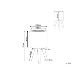 Beliani Plantenbak Voor Buiten ACHILIO - Bruin Magnesiumoxide -Modern Home Shop 1000018186 0102