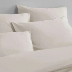 De Witte Lietaer Dekbedovertrek Katoen Satijn Olivia - 260 X 240 Cm - Beige -Modern Home Shop 1000032113 0103