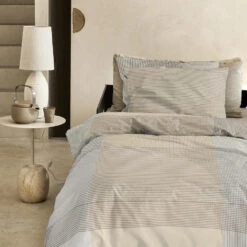 Damai Dekbedovertrek Base - Katoen - 140x200/220 Cm - Beige -Modern Home Shop 1000035112 0102