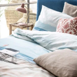 Cinderella Dekbedovertrek Ameland - Satijn - 240x200/220 Cm - Blue -Modern Home Shop 1000035188 0102