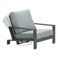 Garden Impressions Coba Verstelbare Lounge Tuinstoel - Mint Grey -Modern Home Shop 1000035582 0104