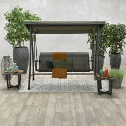 Garden Impressions Rubens Schommelbank 3-zits Mosgroen -Modern Home Shop 1000035640 0104