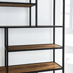 Industriële Boekenkast Sparrow Mangohout 120x188 35x120x188 Cm Mangohout -Modern Home Shop 1000042303 0103