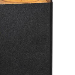 QAZQA Staande Buitenlamp Zwart 50 Cm IP44 Met Smoke Glass - Denmark 7 QAZQA Staande Buitenlamp Zwart 50 Cm IP44 Met Smoke Glass - Denmark -Modern Home Shop 1000046347 0103