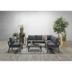 Garden Impressions San Luis Loungeset 4-delig - Donker Grijs -Modern Home Shop 1000054042 0102