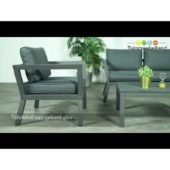 Garden Impressions San Luis Loungeset 4-delig - Donker Grijs -Modern Home Shop 1000054042 0103