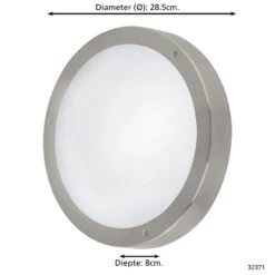 EGLO Vento 2 - buitenverlichting - LED wandlamp met sensor - wit/staal -Modern Home Shop 1000072125 0103