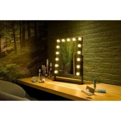 United Entertainment Hollywood Spiegel Met 15 LEDs - Zwart -Modern Home Shop 1000072652 0104