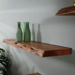 Wandplank Edwin 90cm - Hout - Bruin -Modern Home Shop 1000076601 0103