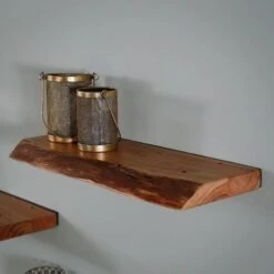 Wandplank Edwin 60cm - Hout - Bruin -Modern Home Shop 1000076618 0103