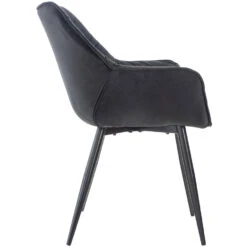 CLP Eetkamerstoel Tanna Fluweel Zwart -Modern Home Shop 1000080759 0102