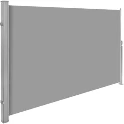 Tectake - Uittrekbaar Aluminium Windscherm Tuinscherm 200 X 300 Cm Grijs