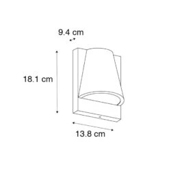 QAZQA Buitenwandlamp Zwart IP44 Met Bewegingsmelder - Femke -Modern Home Shop 1000084683 0102