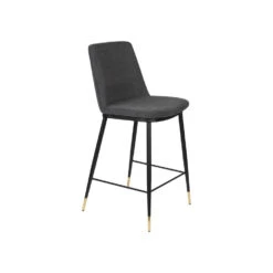 Rein Living Lionel Counterstoel - Donkergrijs - Set Van 2 -Modern Home Shop 1000087894 0102