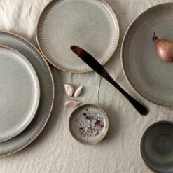 Dutch Rose Sapphire Bord 28 Grijs -Modern Home Shop 1000087946 0104