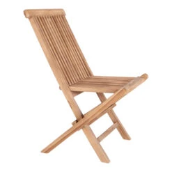Giga Meubel Tuinstoel Teakhout - Naturel - 46x62x89cm - Stoel Toledo -Modern Home Shop 1000091189 0103