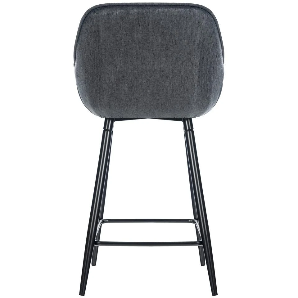 CLP Set Van 2 Barkrukken Gibson Stof Grijs 3 CLP Set Van 2 Barkrukken Gibson Stof Grijs - Image 3