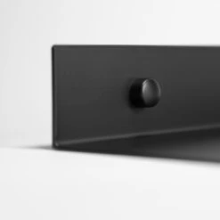 QUVIO Metalen Muur Plank - Zwart - 60 Cm -Modern Home Shop 1000097092 0103