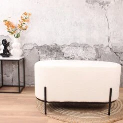 DS4U® Torben Hocker Duo - Stof - Wit -Modern Home Shop 1000098385 0103