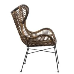 Fauteuil Jasmine - Rotan/metaal - Bruin -Modern Home Shop 10207008 8000