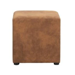 Hocker Nando - Cognac - 45x45x45 Cm
