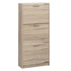 Schoenenkast Mainz - Eikenkleur - 123,5x58x25 Cm -Modern Home Shop 11901476 0300