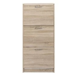 Schoenenkast Mainz - Eikenkleur - 123,5x58x25 Cm