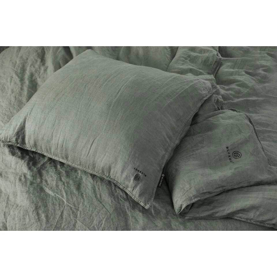 BLCKOUT Alabama - Linnen - Dekbedovertrek - 240x200/220 Cm - Groen 3 BLCKOUT Alabama - Linnen - Dekbedovertrek - 240x200/220 Cm - Groen - Image 3