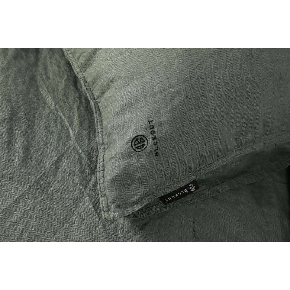 BLCKOUT Alabama - Linnen - Dekbedovertrek - 240x200/220 Cm - Groen 4 BLCKOUT Alabama - Linnen - Dekbedovertrek - 240x200/220 Cm - Groen - Image 4