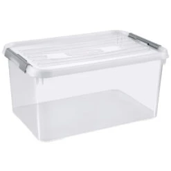 Curver Handy+ Opbergbox - 50L - 3 Stuks - Transparant Met Deksel -Modern Home Shop 1645168536 0103