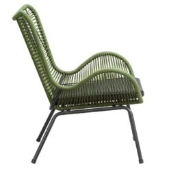 Loungefauteuil Monaco - Groen - Incl. Kussen -Modern Home Shop 50105205 8000