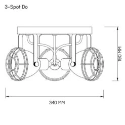 3-spot Do - Zwart -Modern Home Shop 60201067 9700