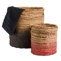 Mand Falco - Naturel/zwart - 45xØ40 Cm -Modern Home Shop 70503543 3300