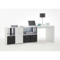 Hoekbureau Lex - Wit - 66,5x136x74 Cm -Modern Home Shop 81003330 9052