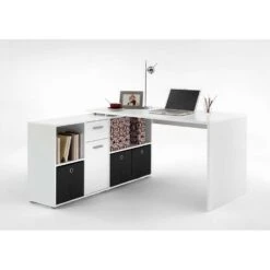 Hoekbureau Lex - Wit - 66,5x136x74 Cm -Modern Home Shop 81003330 9054