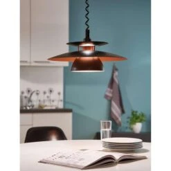 EGLO Hanglamp Brenda - Zwart/koper - Ø43 Cm -Modern Home Shop 81016972 0005