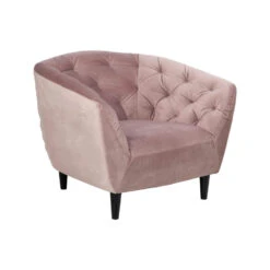 Fauteuil Thyrza - Fluweel - Oudroze -Modern Home Shop 81020423 0700