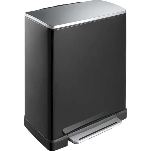 EKO Recycling Pedaalemmer E-Cube - Zwart - 28+18l -Modern Home Shop 81021021