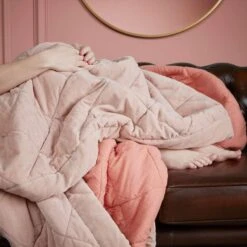 KAAT Amsterdam Plaid Ogibly - Roze - 260x260 Cm -Modern Home Shop 81024741 0200