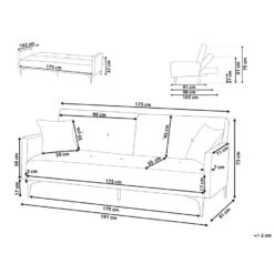Beliani Driezitsbank - LUCAN Roze Fluweel -Modern Home Shop da346fc82e324e649c3b5d4b31576ae9