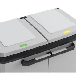 Keter Split Premium Recycling Kliko - Vuilbakken Buiten - 2x110L -Modern Home Shop e2d921076684444082ce9b04ec6cc6ba